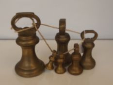 6 brass weights