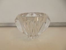Orrefors heavy art glass bowl, Swedish