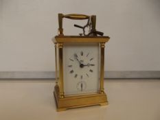 Dent London chiming carriage clock, very heavy