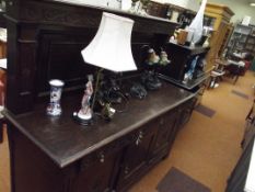Large oak sideboard