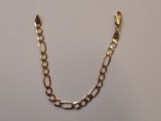 9 ct gold bracelet, approx 5.5 grams