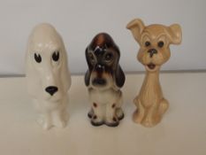 3 Sylvac dogs