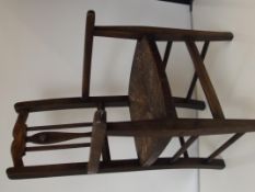Rush seated child's chair