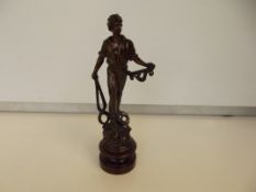 Carved wood figure