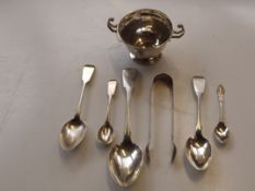 Collection of silver and silver plate items