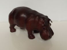 Small leather hippopotamus