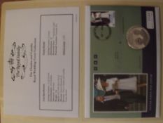 Charles and Camilla First Day Cover and silver fiv