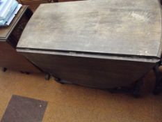 Oak drop leaf dining table