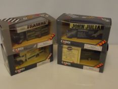 4x Corgi's boxed. One Bolton related