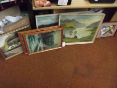 Quantity of pictures, prints and others