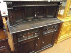 Oak court cupboard