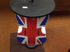 Standard lamp with Union Flag cello base