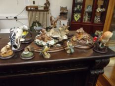 Collection of resin animals