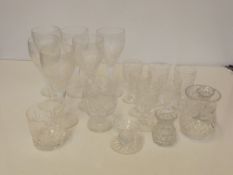Royal Doulton glasses x6 and other stem ware