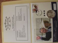 Charles and Camilla First Day Cover and silver coi