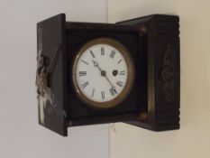 Belgian slate mantel clock