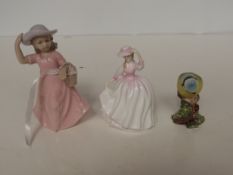 Royal Doulton figure, Beswick bird together with a