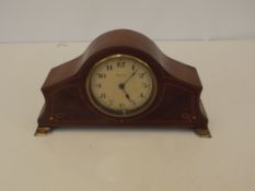 Inlaid Swiss mantle clock