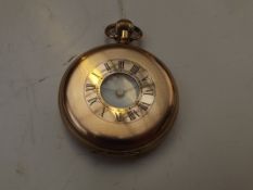 Yellow metal cased pocket watch, Star
