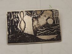 Interesting 1960's brooch, possibly silver