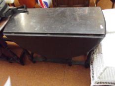 Oak drop leaf dining table