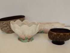 Four Sylvac flower troughs