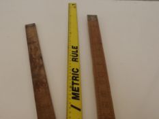 Three yard sticks