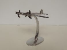 Chrome bomber aeroplane
