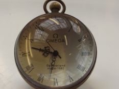 Omega bubble desk clock