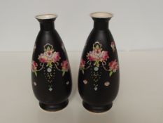 Pair of Crown Devon vases