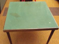 Folding card table
