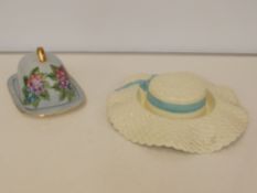Sylvac butter dish together with a Falcon ware wal