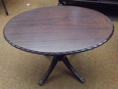 Regency style mahogany coffee table