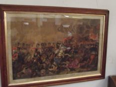 Framed print 'The Charge of the Lifeguards at he b