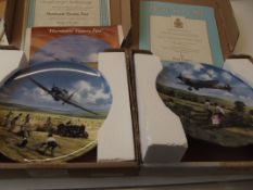 Two Royal Air Force model fighter planes