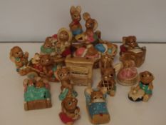 Large collection of Pendelfin