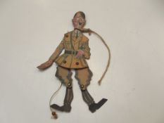 World War 2 cardboard Hitler puppet
