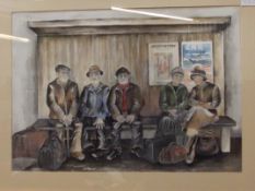 Framed watercolour depicting Great Western Railway