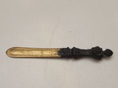 Bronze letter opener