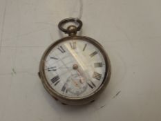 Tho & Russle and Son white metal cased pocket watc