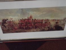 A battle scene print, untitled