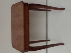 Marquetry inlaid music table