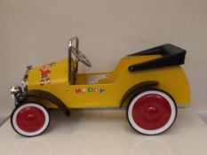 Child's 'Noddy' peddle car, length 90cm