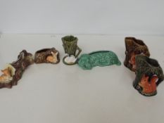 Six Sylvac troughs