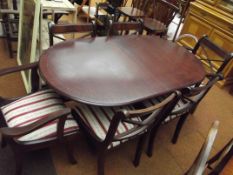 Regency style dining table an four chairs