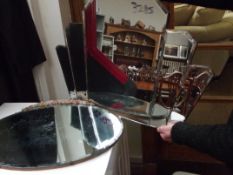 Art deco wall mirror together with a further frame