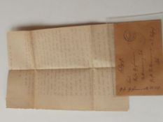WWII German letter and envelope 1943