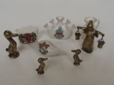 Crested ware and brass ware