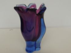Art glass vase, 20 cm high