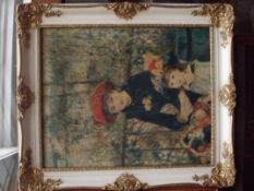 Print with ornate frame